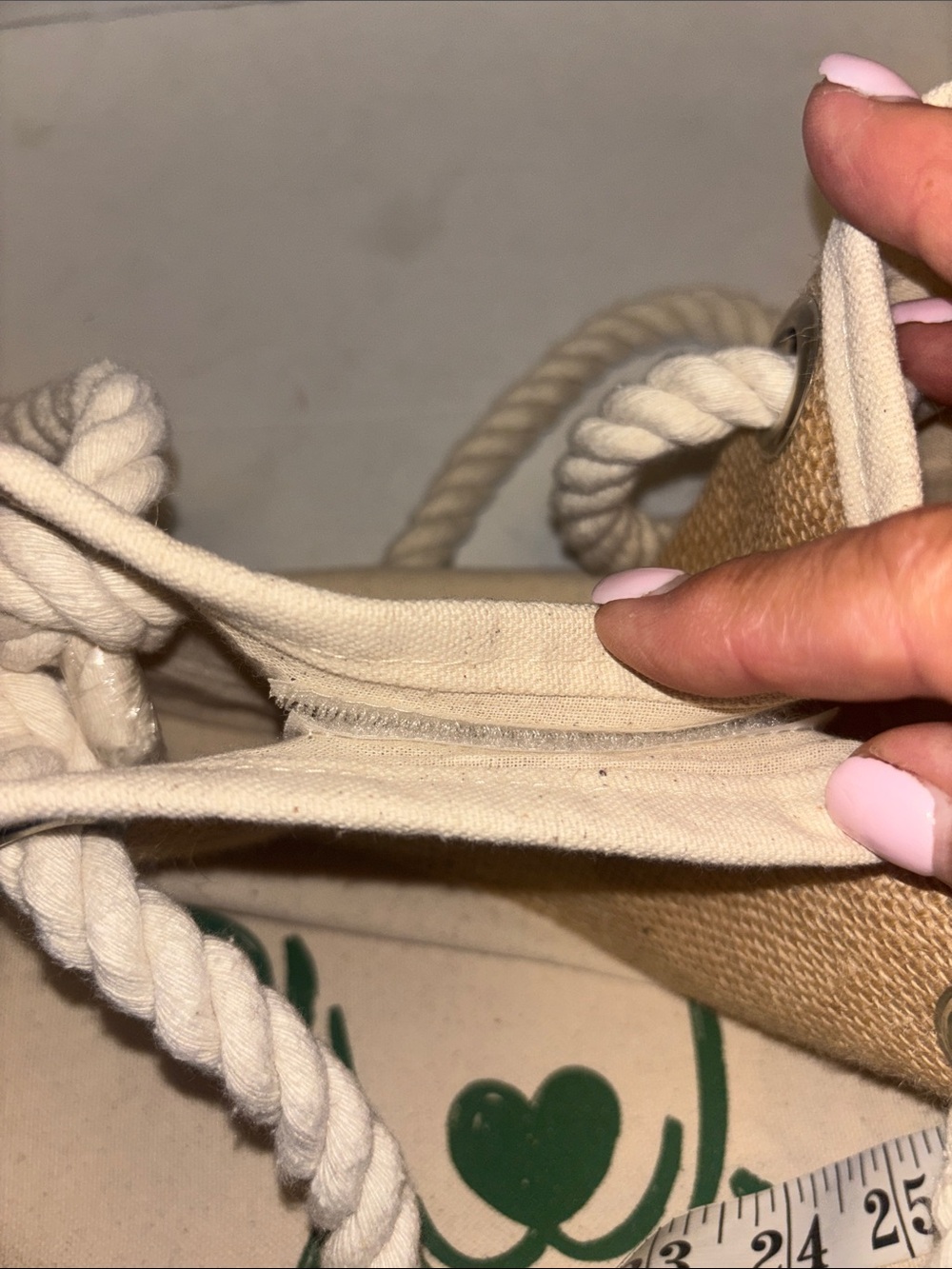 TELL YOUR DOG I SAY HELLO…DOG BRAND..BEACH TOTE..ANYTHING TOTE..JUTE AND COTTON. - Picture 16 of 16